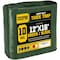 Core Tarps Heavy Duty Tarp, 16 ft L x 0.5 mm H x 12 ft W, 10 Mil, Green/Black, Polyethylene CT-603-12X16 - alternate 1